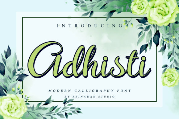 Adhisti Font: Elegant Script for Web Design