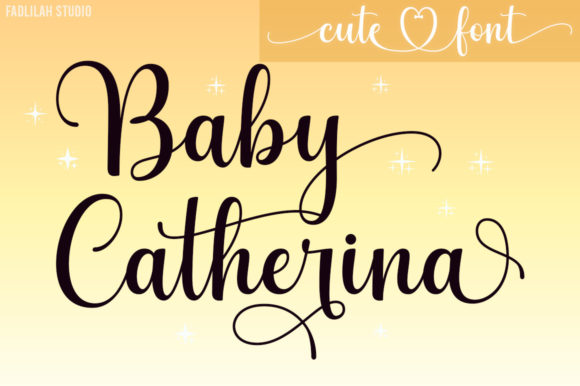 Baby Catherina: Elegant Script Font