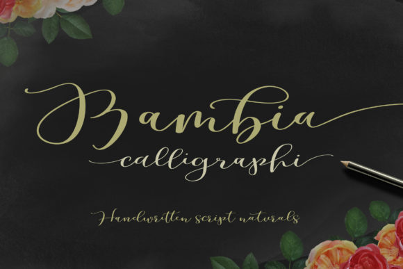 Bambia Calligraphi: A Handwritten Font for Web Design