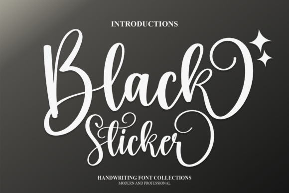 Black Sticker Font for Bold Branding