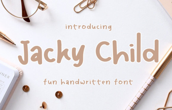 Jacky Child Font: Elegant Script for Crafts