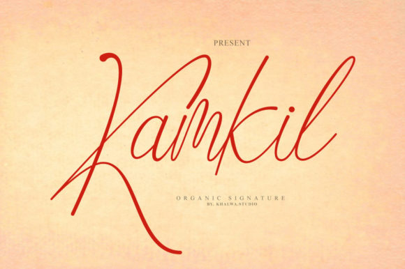 Kamkil – Script Typeface for Web Design