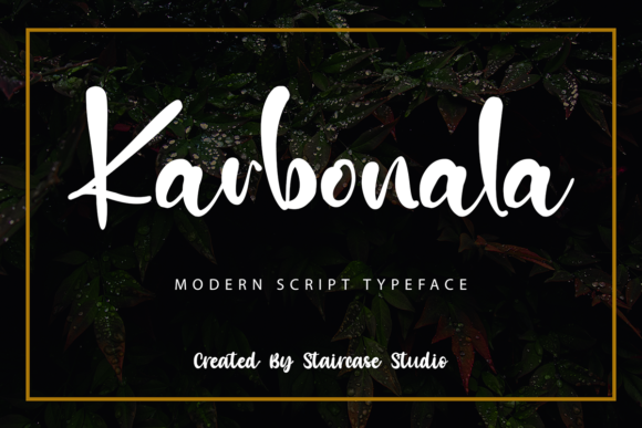 Karbonala: A Script Font for Web Design
