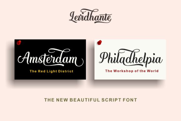 Levidhante: A Luxurious Handwritten Font