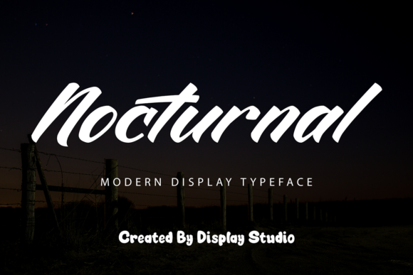 Nocturnal: A Bold Handwritten Font for Creative Projects