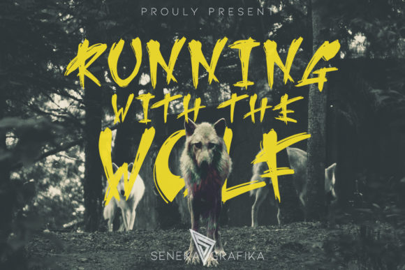 Running Wolf: A Wild Typeface for Creative Projects