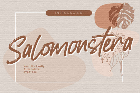 Salomonstera: A Handmade Script Font