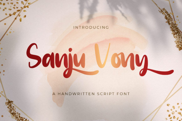 Sanju Vony: A Flowing Script for Creative Brands