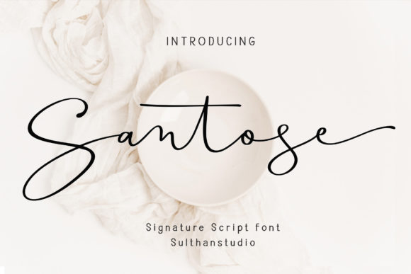 Santose: A Stylish Script for Branding