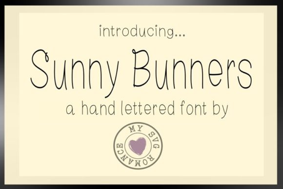 Sunny Bunners Font for Business