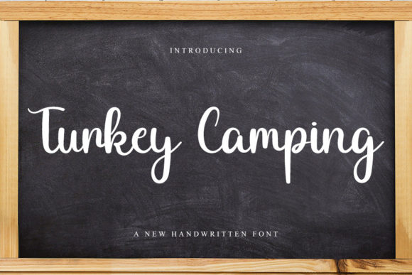 Turkey Camping Font for Creative Projects