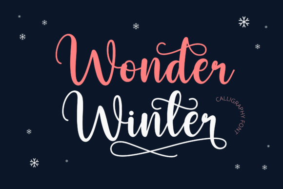 Wonder Winter: A Stylish Handwritten Font